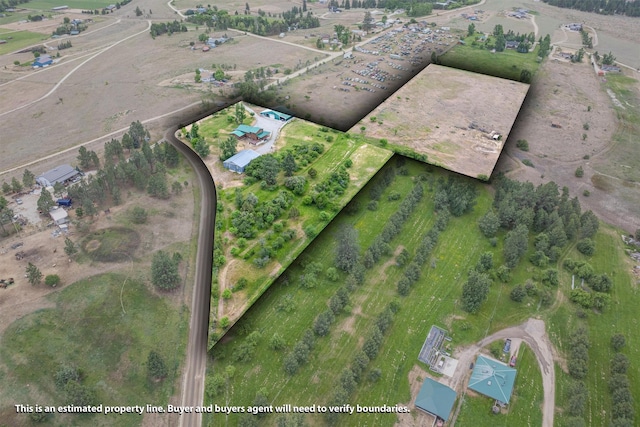 674 Porter Hill Rd, Stevensville, MT 59870 - aerial overview of property's location