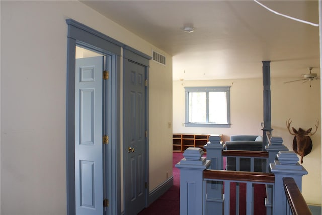 11740 Gopher Dr, Missoula, MT 59808 - office space with ceiling fan and dark tile patterned flooring