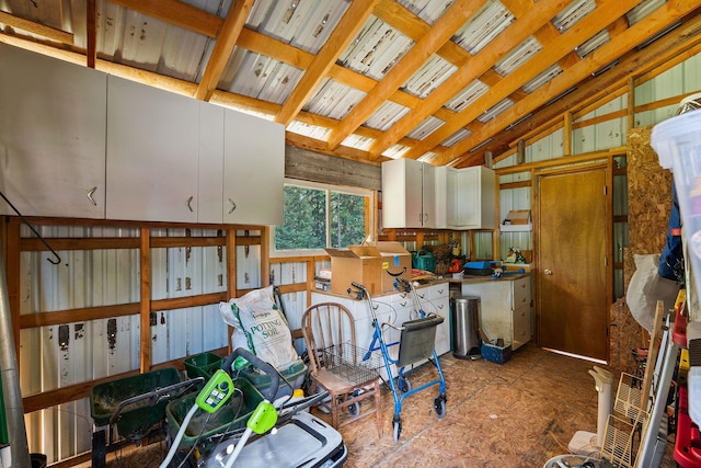 670 Potter Creek Rd, Olney, MT 59927 - misc room featuring lofted ceiling