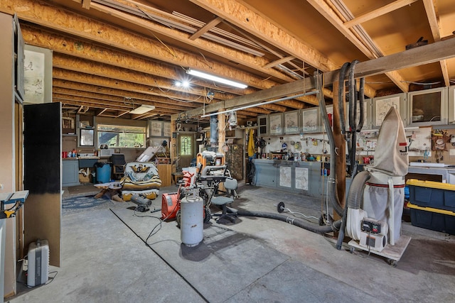 670 Potter Creek Rd, Olney, MT 59927 - below grade area with a workshop area