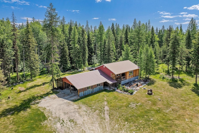670 Potter Creek Rd, Olney, MT 59927 - view from above of property with a forest