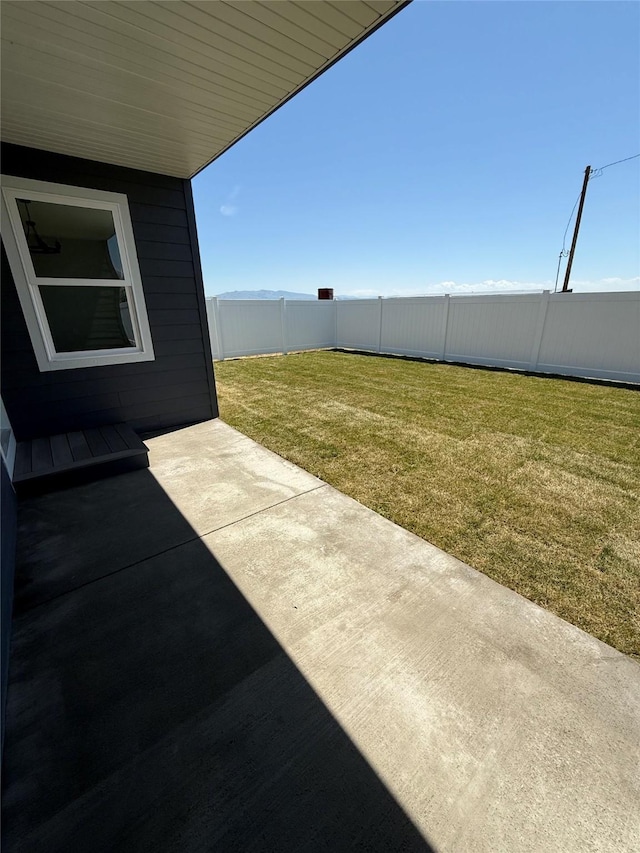 417 I St, Townsend, MT 59644 - fenced backyard featuring a patio area