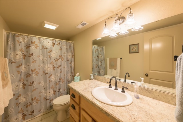 10487 Coulter Pine St, Lolo, MT 59847 - full bathroom with vanity, tile patterned flooring, and a shower with shower curtain