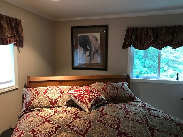 110 Lone Cedar Ln, Columbia Falls, MT 59912 - bedroom featuring crown molding