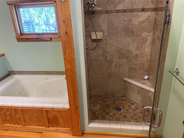 22550 Hill Rd, Clinton, MT 59825 - bathroom with a stall shower and a whirlpool tub