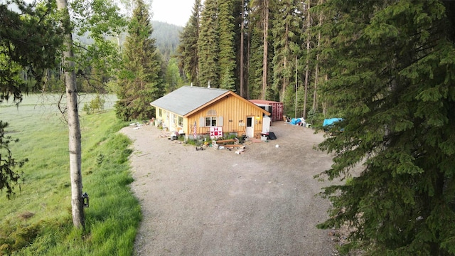 27687 Yaak River Rd, Troy, MT 59935 - view from above of property featuring a heavily wooded area