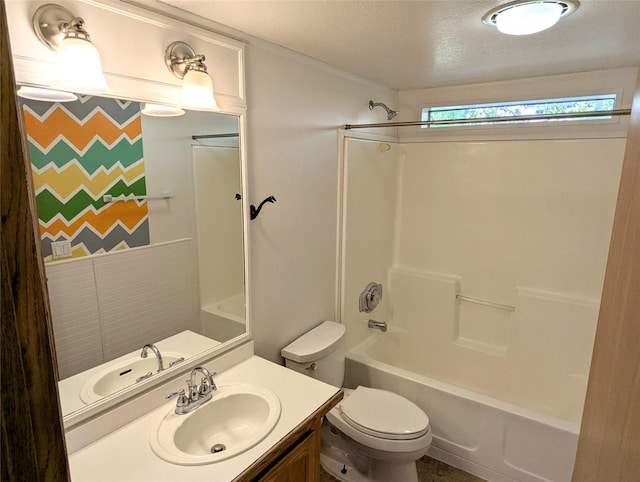 47 Merlin Dr, Bozeman, MT 59718 - full bathroom featuring washtub / shower combination, vanity, and a textured ceiling