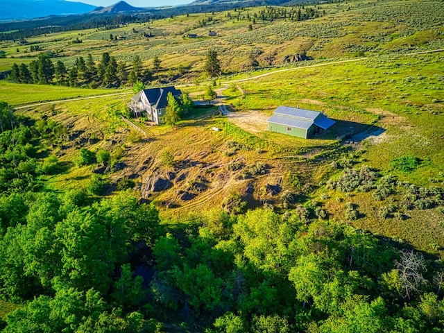 396 Wild Moose Springs Rd, Corvallis, MT 59828 - aerial view of sparsely populated area featuring a mountain backdrop