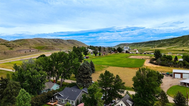 952 Chestnut Ave, Highwood, MT 59450 - aerial view of residential area with mountains