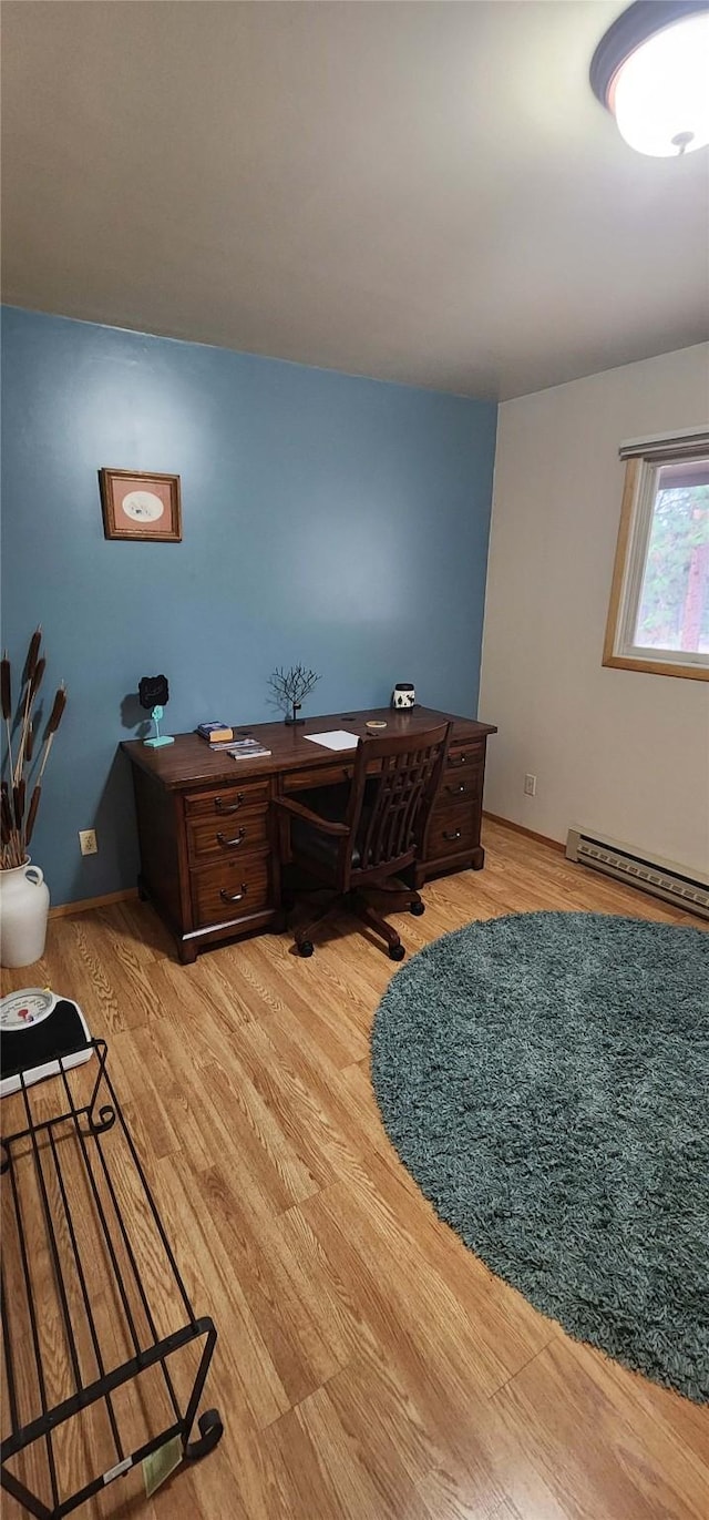 9 Cross Ln, Plains, MT 59859 - office space featuring light wood finished floors and baseboard heating