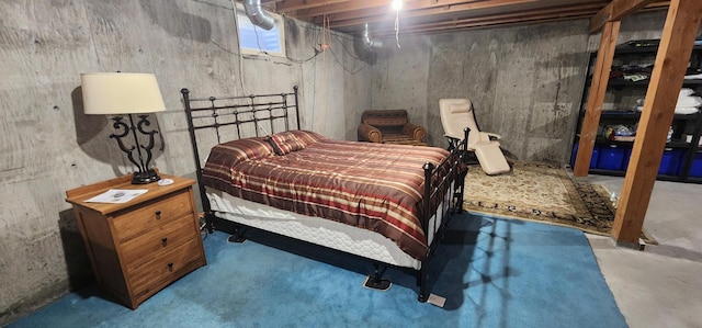 9 Cross Ln, Plains, MT 59859 - bedroom with concrete floors
