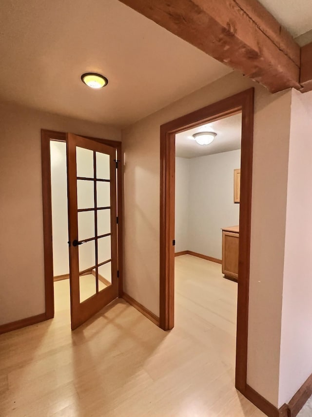 251 Elk Trl, Whitefish, MT 59937 - spare room with light wood finished floors and french doors