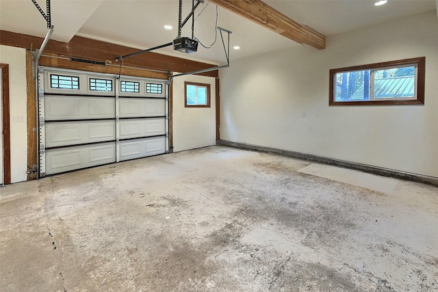 251 Elk Trl, Whitefish, MT 59937 - garage featuring a garage door opener and recessed lighting
