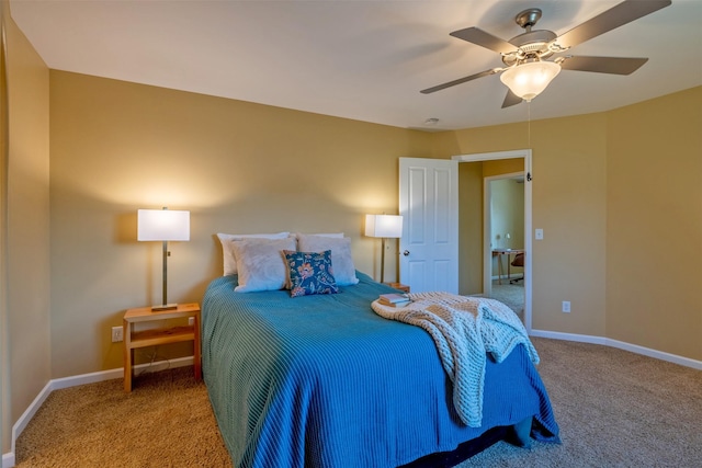341 Northgate Loop, Helena, MT 59602 - bedroom with carpet and a ceiling fan