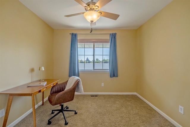 341 Northgate Loop, Helena, MT 59602 - office space with carpet and a ceiling fan