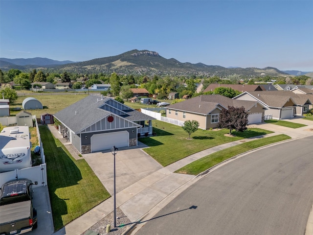341 Northgate Loop, Helena, MT 59602 - aerial perspective of suburban area featuring a mountainous background
