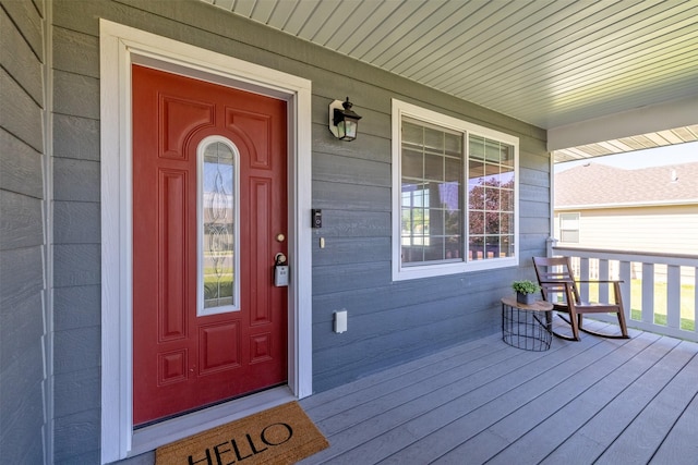 341 Northgate Loop, Helena, MT 59602 - doorway to property featuring covered porch