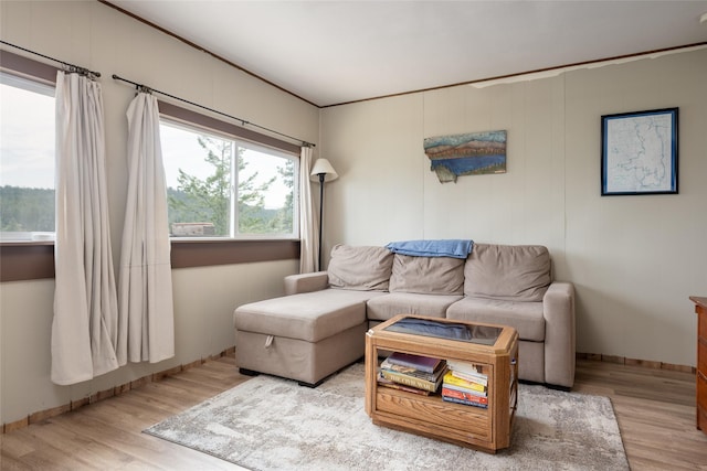 29276 White Swan Rd, Polson, MT 59860 - living area with wood finished floors and baseboards