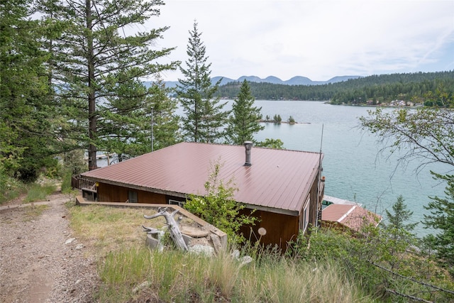 29276 White Swan Rd, Polson, MT 59860 - dock area featuring a water and mountain view