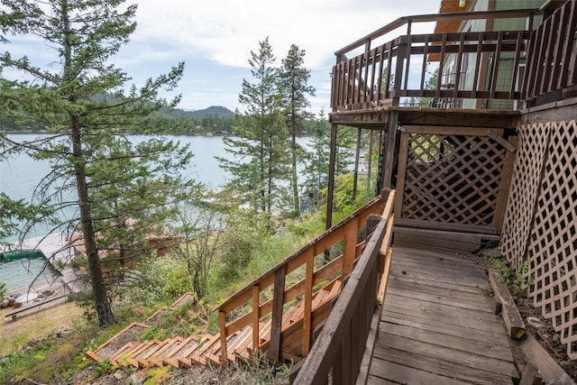 29276 White Swan Rd, Polson, MT 59860 - deck with a water view