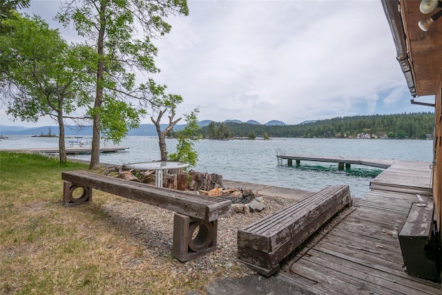 29276 White Swan Rd, Polson, MT 59860 - dock featuring a water view
