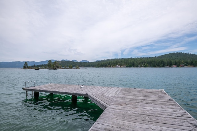 29276 White Swan Rd, Polson, MT 59860 - dock with a water and mountain view