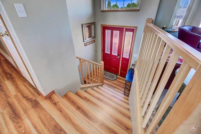 5835 Winter Wheat Dr, Helena, MT 59602 - foyer with wood finished floors