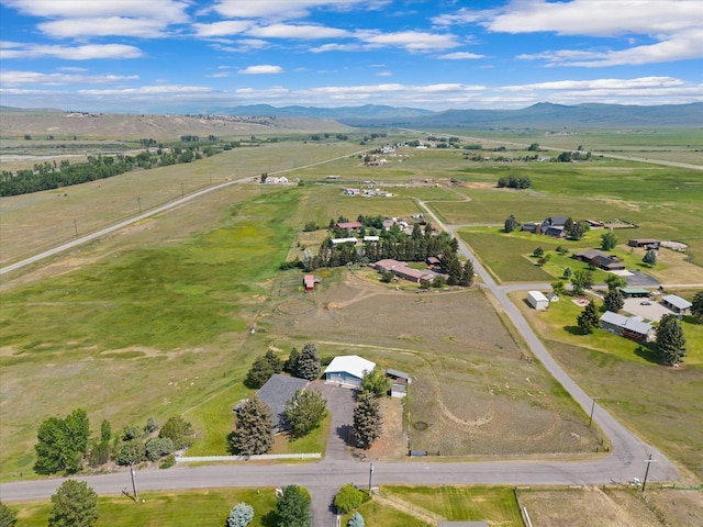 149 Meadow Vista Ln, Deer Lodge, MT 59722 - aerial view of property's location with rural landscape and a mountainous background