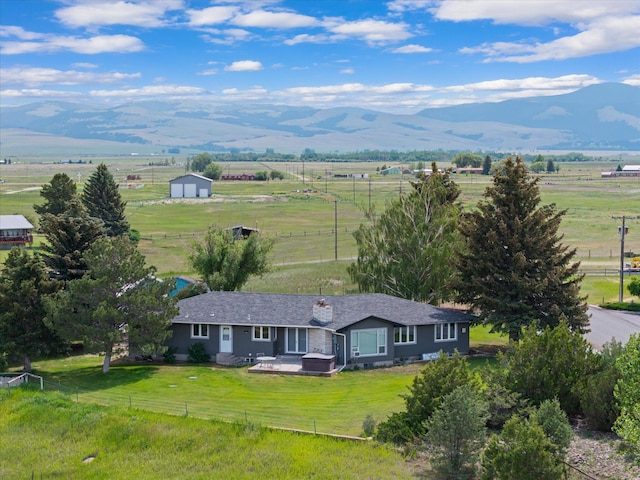 149 Meadow Vista Ln, Deer Lodge, MT 59722 - aerial view of sparsely populated area with mountains and agricultural land