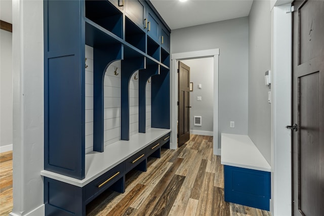 60951 Sparky Dr, Saint Ignatius, MT 59865 - mudroom with dark wood-style floors and baseboards