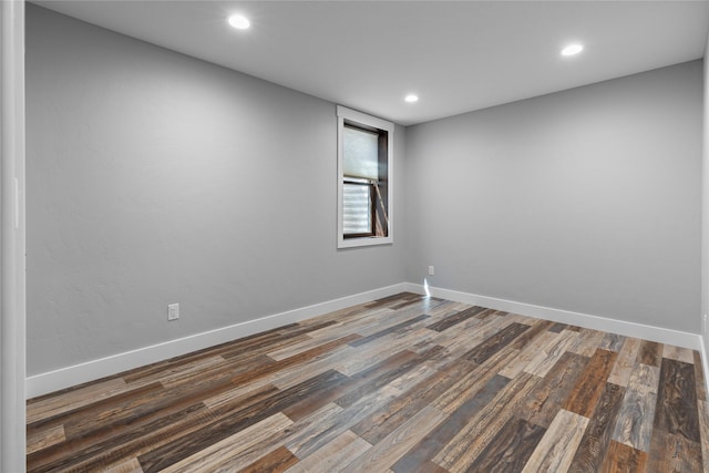 60951 Sparky Dr, Saint Ignatius, MT 59865 - spare room featuring wood finished floors and recessed lighting