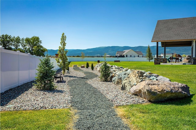 60951 Sparky Dr, Saint Ignatius, MT 59865 - view of yard with a mountain view