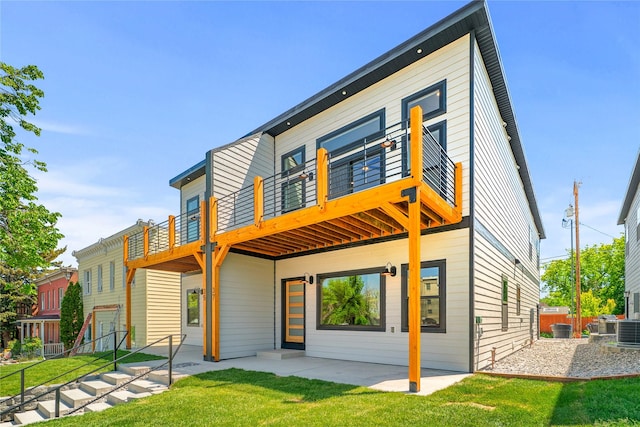 37 S Rodney St, Helena, MT 59601 - back of property with a patio area and a balcony