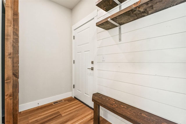 37 S Rodney St, Helena, MT 59601 - mudroom featuring wood finished floors and baseboards