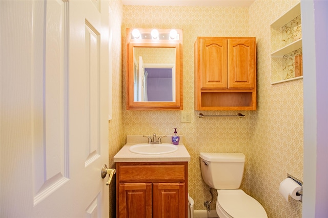 3455 N Hillcrest Dr, Butte, MT 59701 - half bath with toilet and vanity