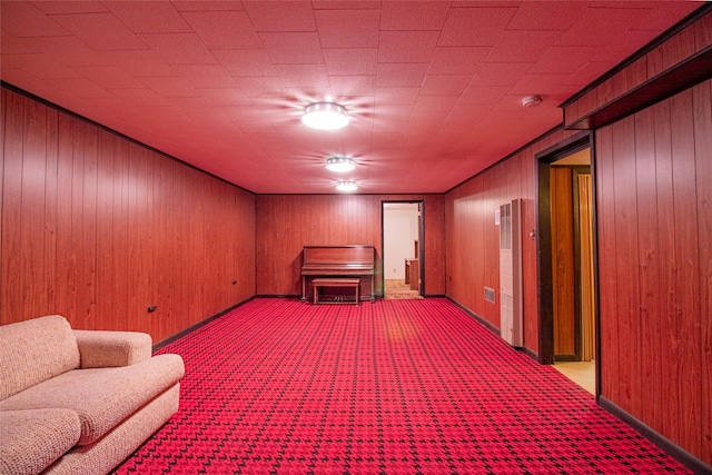 3455 N Hillcrest Dr, Butte, MT 59701 - cinema featuring carpet floors and wooden walls