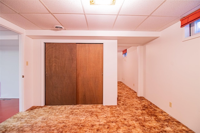 3455 N Hillcrest Dr, Butte, MT 59701 - interior space with carpet flooring and a drop ceiling