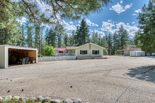 409 Mill Creek Rd, Hamilton, MT 59840 - view of front facade with a storage unit