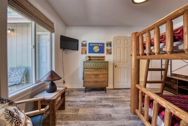 409 Mill Creek Rd, Hamilton, MT 59840 - wine area with wood finished floors and baseboards