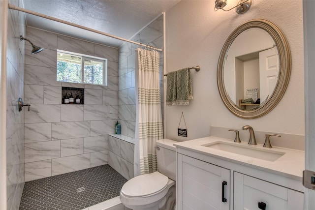 409 Mill Creek Rd, Hamilton, MT 59840 - bathroom with a tile shower and vanity