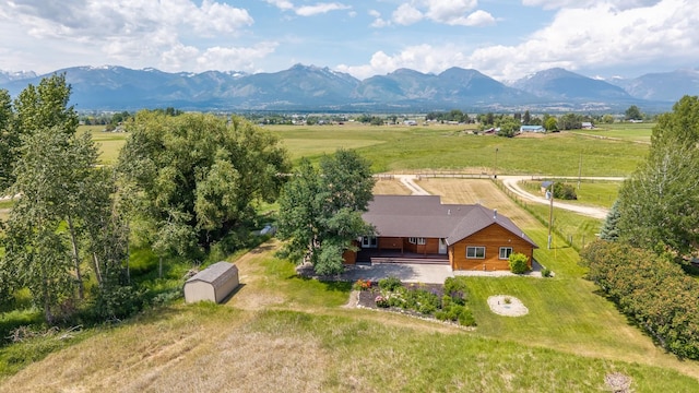1228 Nordheim Ln, Corvallis, MT 59828 - overview of rural landscape featuring a mountain backdrop