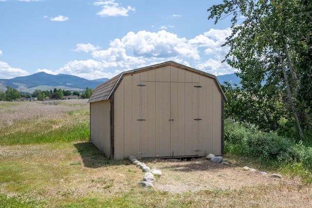 1228 Nordheim Ln, Corvallis, MT 59828 - view of shed with a mountain view