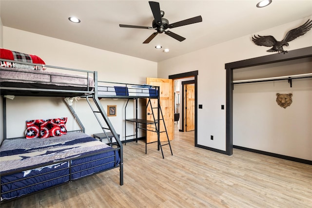 600 Ringneck Dr, Kalispell, MT 59901 - bedroom featuring light wood-style flooring and recessed lighting