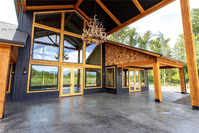 600 Ringneck Dr, Kalispell, MT 59901 - view of patio / terrace featuring french doors