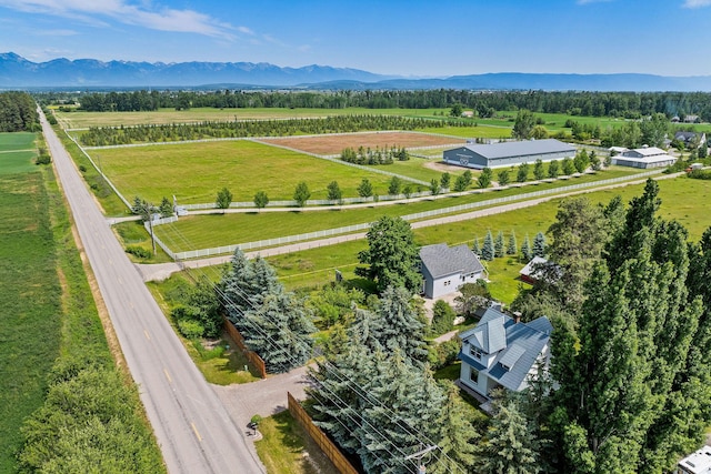 1380 Lower Valley Rd, Kalispell, MT 59901 - overview of rural landscape featuring rows of crops and a mountainous background