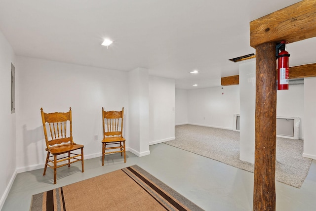 1380 Lower Valley Rd, Kalispell, MT 59901 - living area featuring recessed lighting and concrete floors