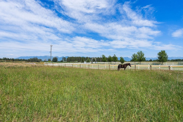 1380 Lower Valley Rd, Kalispell, MT 59901 - view of yard featuring a view of countryside and a mountain view