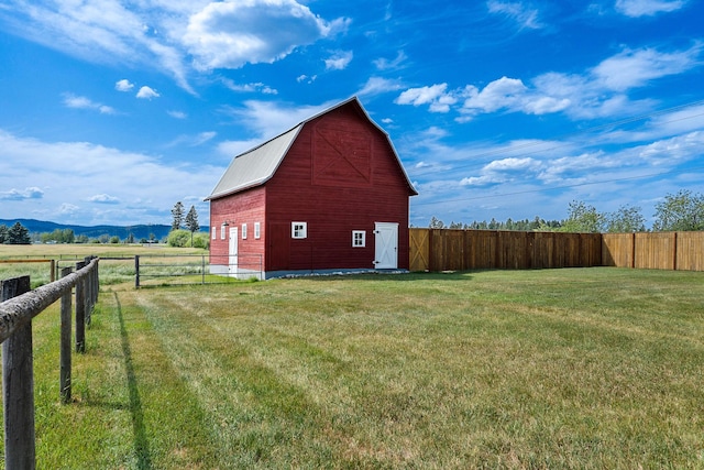 1380 Lower Valley Rd, Kalispell, MT 59901 - view of barn with a mountain view