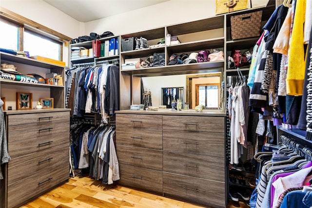 33731 Westview Dr, Bigfork, MT 59911 - walk in closet with light wood-style flooring