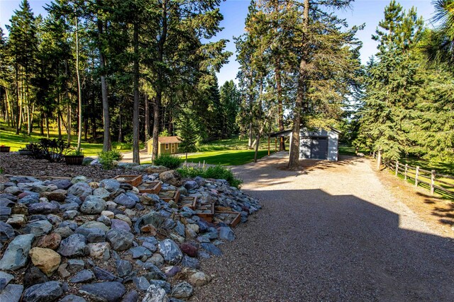 33731 Westview Dr, Bigfork, MT 59911 - view of yard with a shed